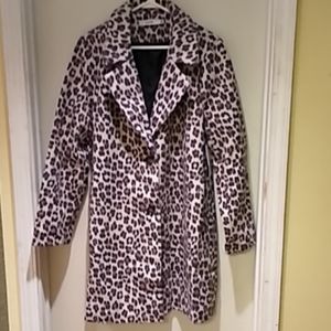 Leopard Print Coat Plus Size